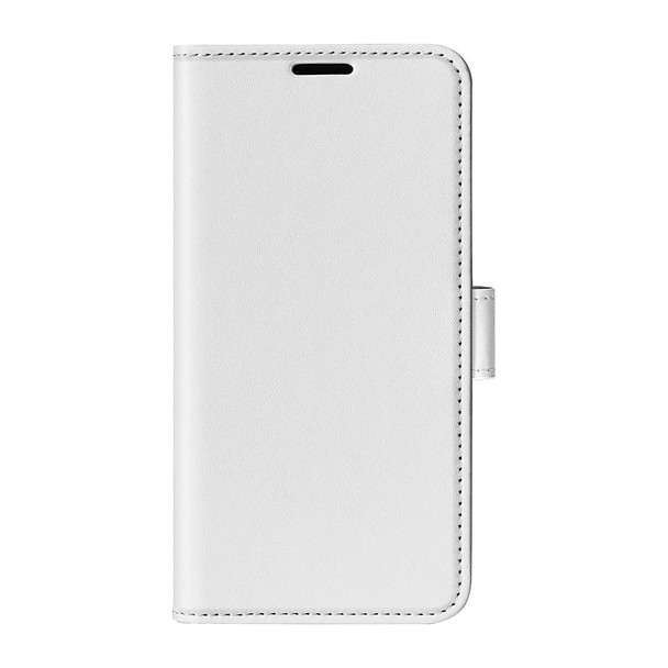 For Motolora Moto G14 R64 Texture Horizontal Flip Leatherette Phone Case(White)