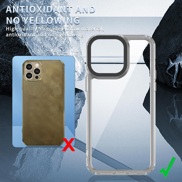 For iPhone 15 Transparent Acrylic + TPU Shockproof Phone Case(Transparent)