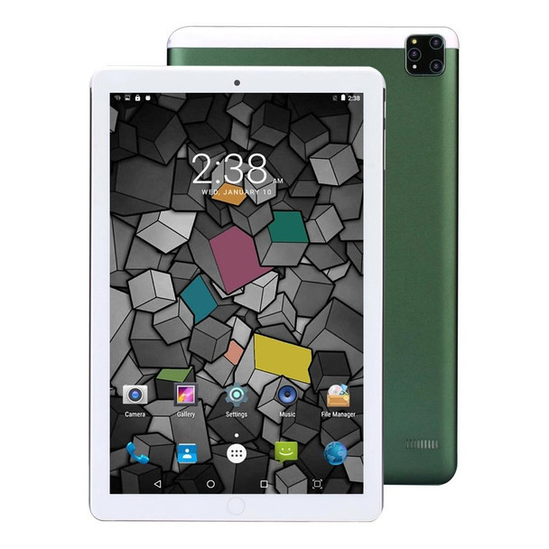 BDF A10 4G LTE Tablet PC 10.1 inch, 2GB+32GB, Android 9.0 MTK6735 Quad Core, Support Dual SIM, EU Plug(Green)