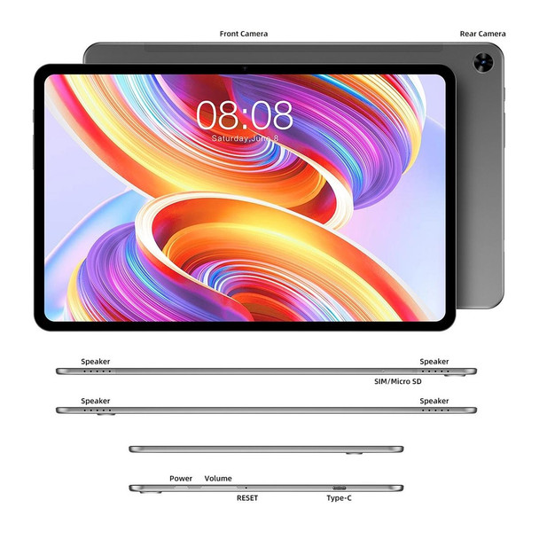 Teclast T50 4G LTE Tablet PC 11 inch, 8GB+256GB,  Android 12 Unisoc T616 Octa Core, Support Dual SIM