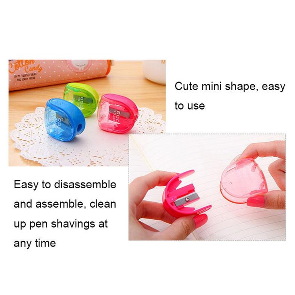 Deli 0578 Mini Cute Non-slip Pencil Sharpener Children Pencil Sharpener(Random Color Delivery)