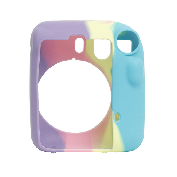 For FUJIFILM instax mini 12 Soft Silicone Camera Protective Case(Dark Blue Purple)