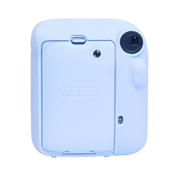 For FUJIFILM instax mini 12 Soft Silicone Camera Protective Case(Blue)