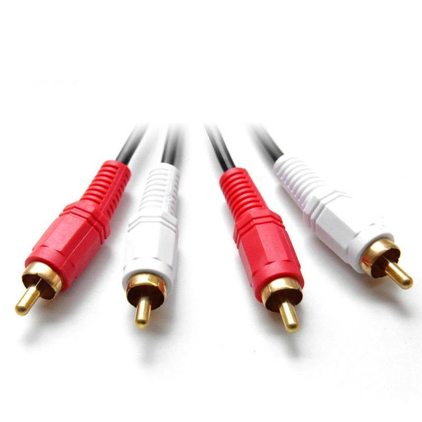 1.5m Double Lotus Audio Cable RCA Two-To-Two Power Amplifier Audio Cable