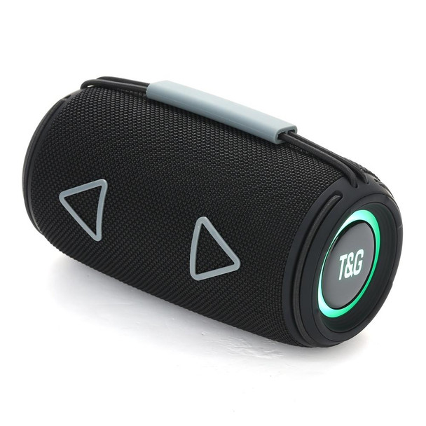 T&G TG-657 Portable Wireless 3D Stereo Subwoofer Bluetooth Speaker Support FM / LED Atmosphere Light(Black)