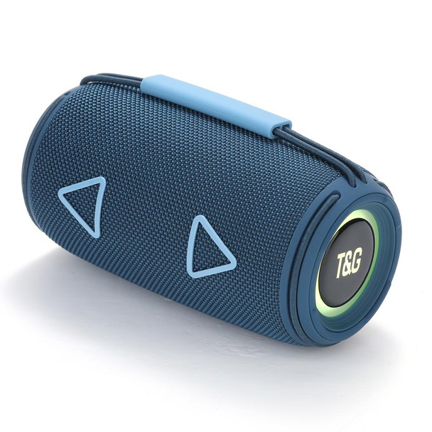 T&G TG-657 Portable Wireless 3D Stereo Subwoofer Bluetooth Speaker Support FM / LED Atmosphere Light(Blue)