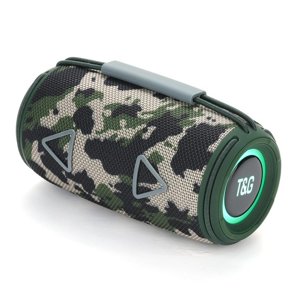 T&G TG-657 Portable Wireless 3D Stereo Subwoofer Bluetooth Speaker Support FM / LED Atmosphere Light(Camouflage)