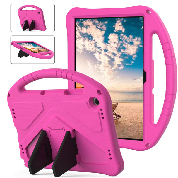 For Samsung Galaxy Tab A9+ EVA Shockproof Tablet Case with Holder(Rose Red)