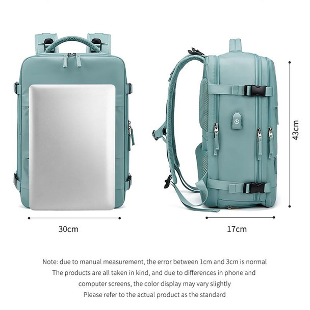 Outdoor Travel Large Capacity Shoulders Bag Laptop Backpack(Dark Green)