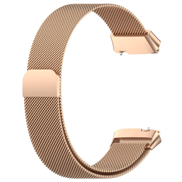 For Redmi Watch 3 Active Milan Magnetic Steel Mesh Watch Band(Rose Gold)