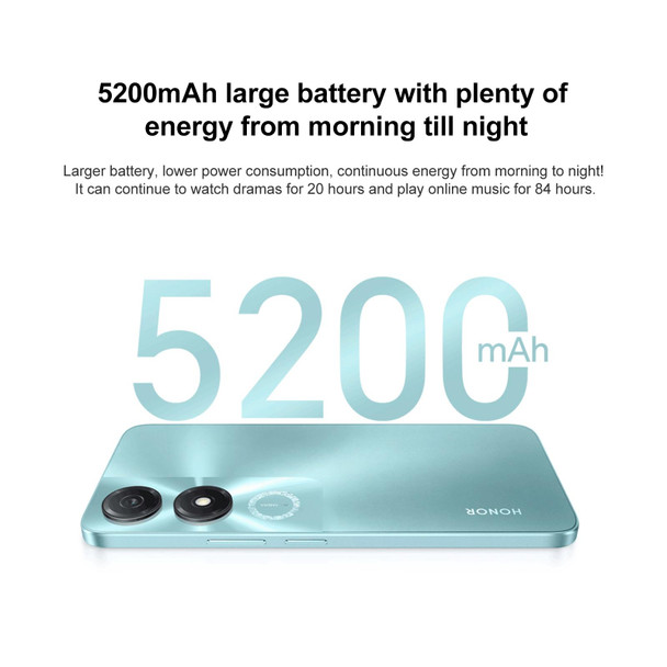 Honor Play 40S 5G, 4GB+128GB, 6.56 inch MagicOS 7.1 Snapdragon 480 Plus Octa Core up to 2.2GHz, Network: 5G, Not Support Google Play(Ink Jade Green)