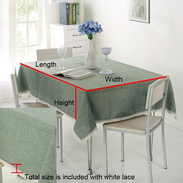 110x160cm Fabric Tablecloths Covers Simple Coffee Table Cloths(Green)