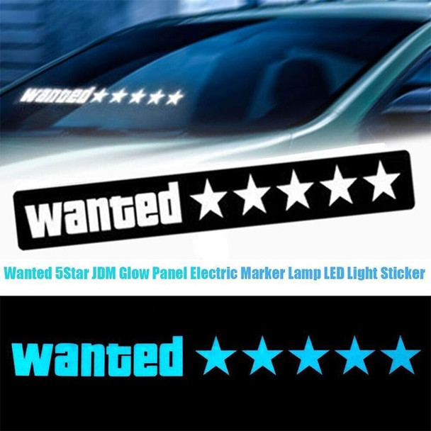 EL Luminous Car Stickers Cold Light Car Stickers Car Luminous Pattern Decoration(Take Care Not Delivered)