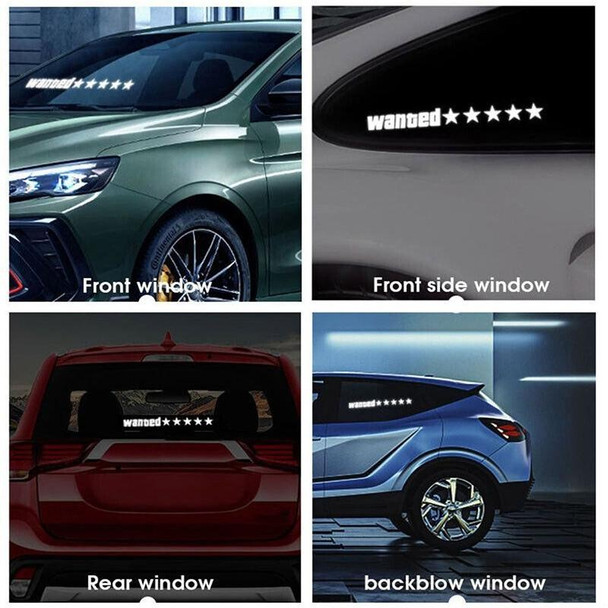 EL Luminous Car Stickers Cold Light Car Stickers Car Luminous Pattern Decoration(Take Care Not Delivered)