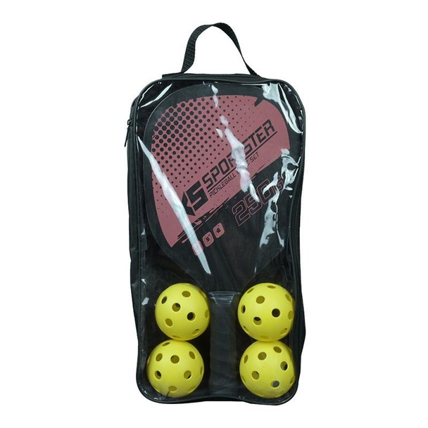 2 Peak Paddles Rackets & 4 Pickleball Balls Set with Carrying Bag Indoor Outdoor Sports Equipment(Pink)