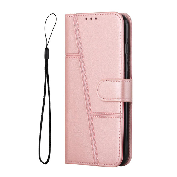 Google Pixel 7 Pro Stitching Calf Texture Buckle Leather Phone Case(Pink)