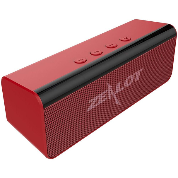 ZEALOT S31 10W 3D HiFi Stereo Wireless Bluetooth Speaker, Support Hands-free / USB / AUX / TF Card (Red)