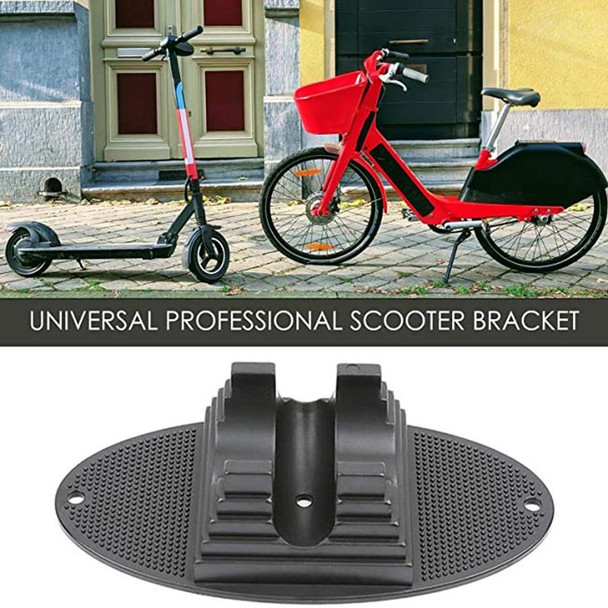 Scooter Fixed Parking Rack Children Bicycle Wheel Pad(Black)