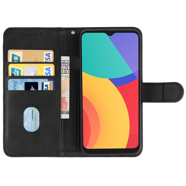 Leather Phone Case - Alcatel 1L (2021)(Black)