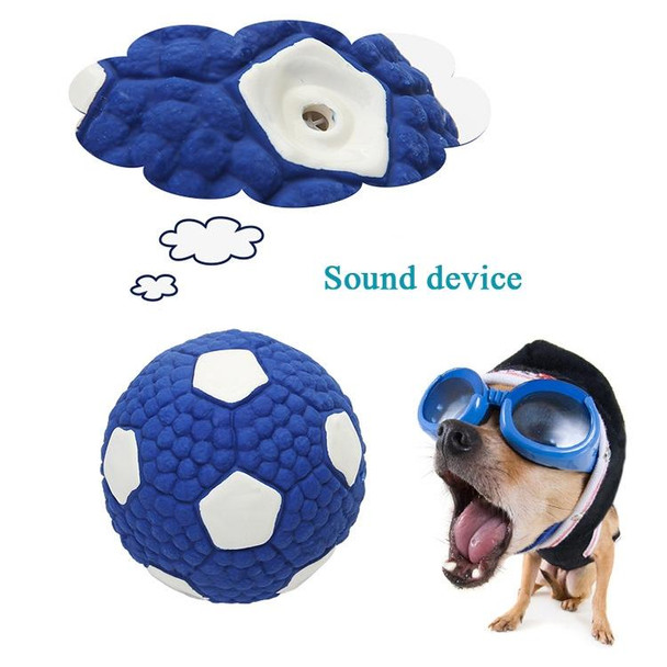 Dog Toy Latex Dog Bite Sound Ball Pet Toys, Specification: Small Football (Purple)