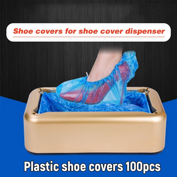 100Pcs / Pack Shoe Covers Anti-dust Waterproof Plastic Thick Disposable Shoe Covers for Shoe Cover Dispenser