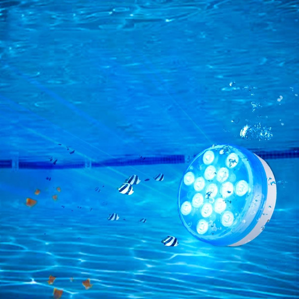 15 LEDs RF Remote Control Diving Light Magnetic Waterproof Pool Lamp, Spec: 2 PCS + 2 x RC(16 Colors)