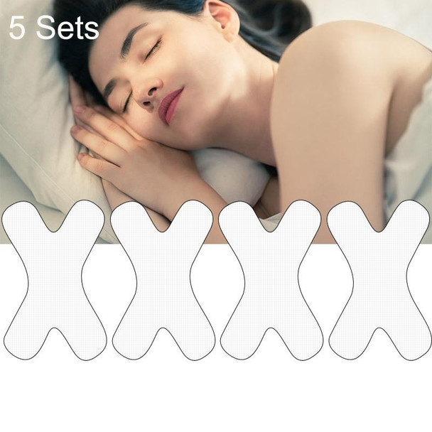 5 Sets Adult Child Night Anti Snoring Sticker Prevent Snoring(Transparent)