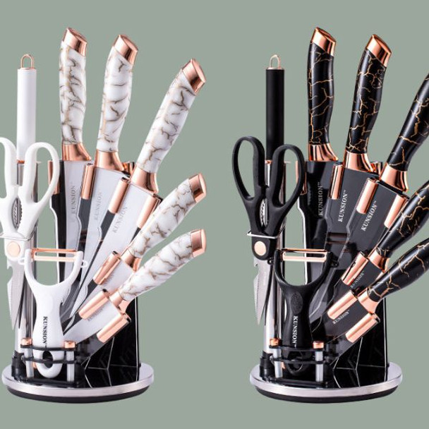 9 Piece Stainless Steel Knife Set