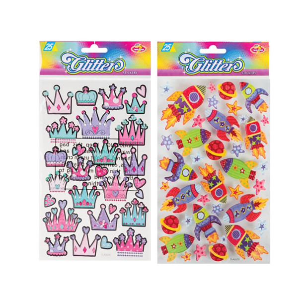 Glitter Stickers 25-Piece