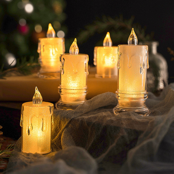 Pack of 12 Battery Operated LED Candles