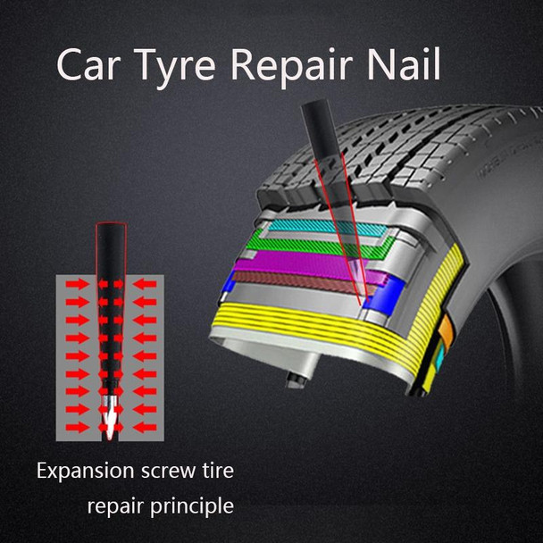 Q412 Car Tyre Repair Nail Emergency Tire Repair Kit