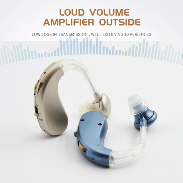 GE-T10 Portable Hearing Aid Audiphones Sound Amplifier Lightweight Noise Reduction Hearing Aid with Two Frequency Modes 