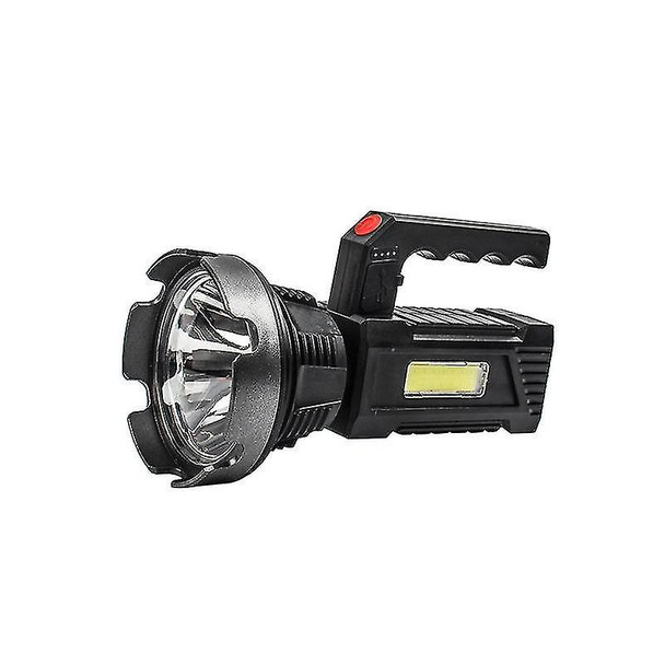 50w Led+cob Strong Light Outdoor Portable Flashlight
