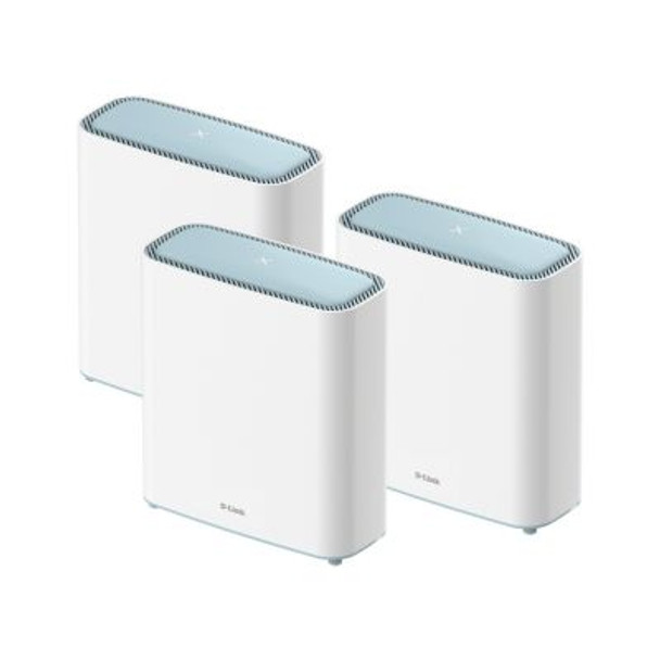 D-Link Fibre Router Wifi Mesh 3 Pack Ax3200 2X 10 100 1000 Lan Port 1X 10 100 1000 Wan Port No Sim Slot 800Mbps 2.4Ghz Band 2400Mbps 5Ghz Band