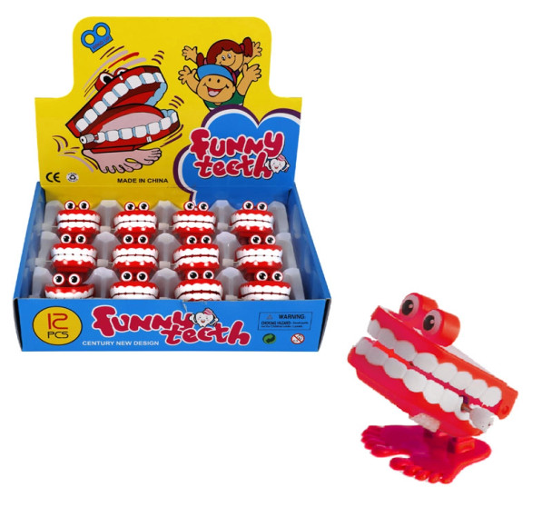 Novelty Wind Up Chatter Teeth