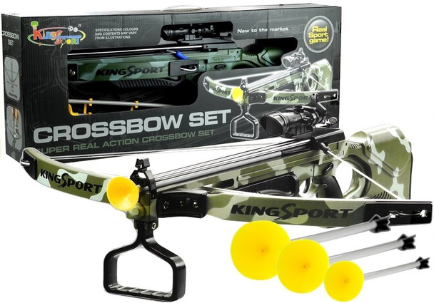 Kids Crossbow Set with laser 3 arrows