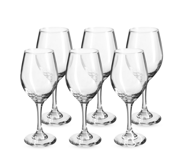 City Glass 6-Piece Stemmed Wine Glass