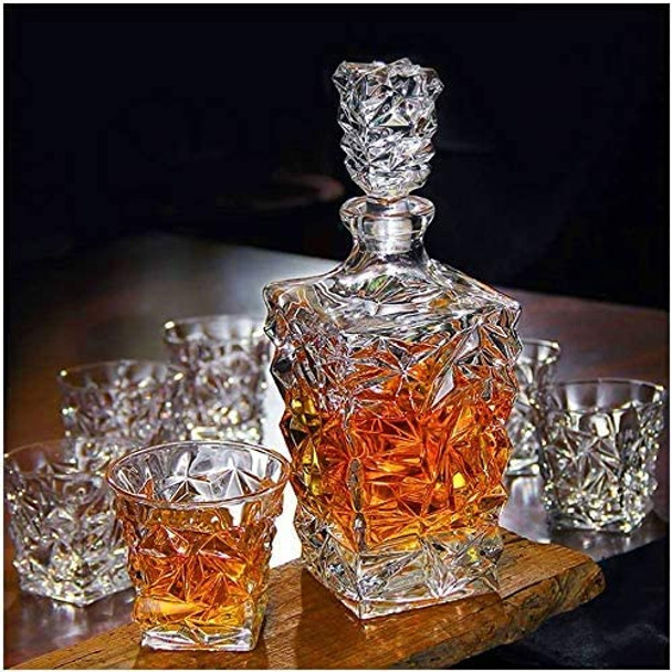 Set of 6 Crystal Whiskey Glasses