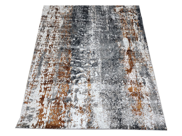 Gold and grey carpet 230 x 160 cm