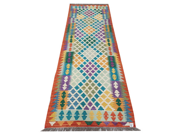 Fine Afghan Kilim runner 293 x 80 cm