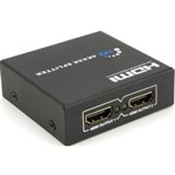 UniQue 2 port 4k@60hz 1 to 2 HDMI Splitter, Retail Box, 1 Year Limited Warranty