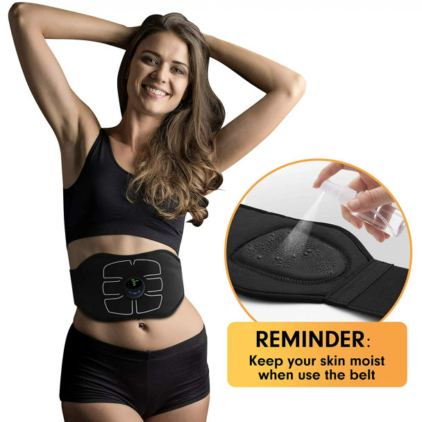 EMS Abdominal Toning Belt with Adjustable Intensity Levels