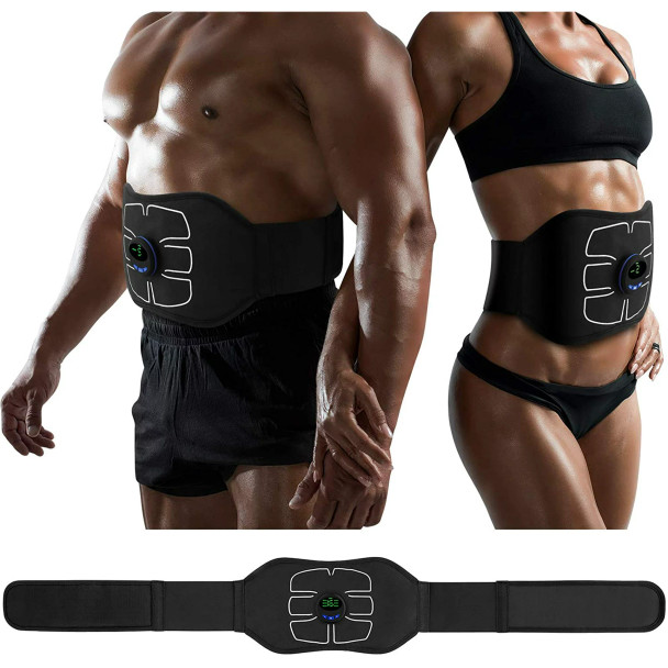 EMS Abdominal Toning Belt with Adjustable Intensity Levels