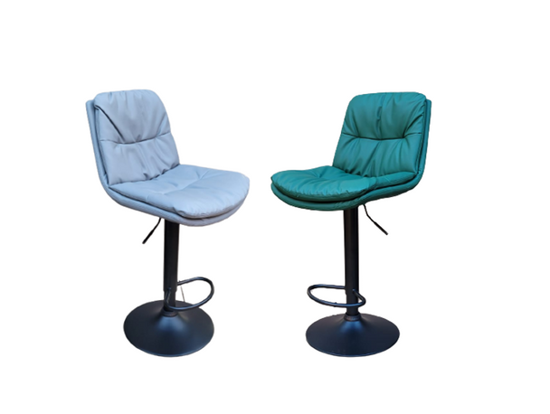 Home Vive - Perla Black Based Bar Stool