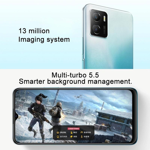 vivo Y10 / T1 4G, 4GB+64GB, Dual Back Cameras, Side Fingerprint Identification, 5000mAh Battery, 6.51 inch Android 11.0 OriginOS Ocean MediaTek Helio P70 Octa Core up to 2.1GHz, OTG, Network: 4G (Glacier Blue)