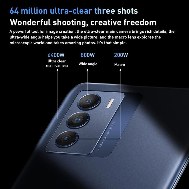 vivo T1 5G, 64MP Camera, 8GB+128GB, Triple Back Cameras, Face ID & Side Fingerprint Identification, 5000mAh Battery, 6.67 inch Android 11.0 OriginOS 1.0 Qualcomm Snapdragon 778G Octa Core up to 2.4GHz, OTG, Network: 5G(Black)