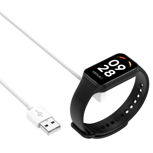 For Xiaomi Mi Band 8 Watch Magnetic Suction Charger USB Charging Cable, Length:60cm(White)
