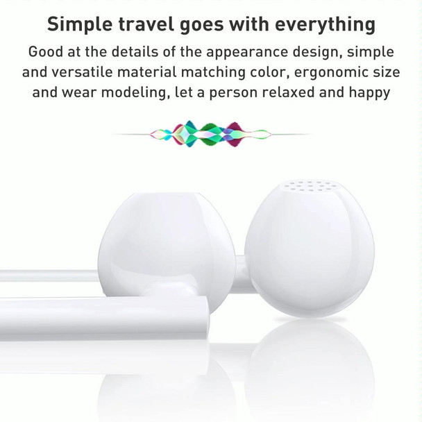 WK YA11 3.5mm Interface Wired Earphone,Length: 1.2m (White)