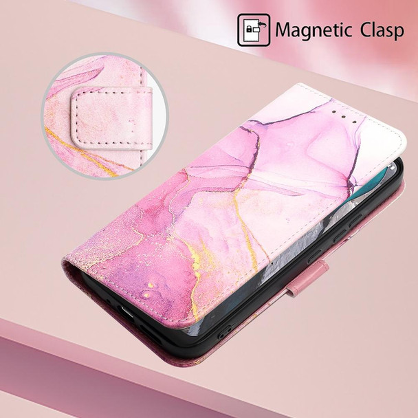 For Nokia C22 PT003 Marble Pattern Flip Leatherette Phone Case(LS001)