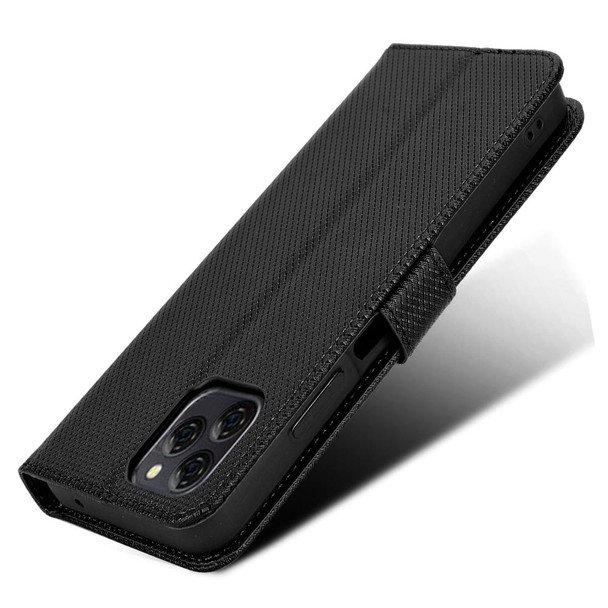 Blackview A95 Diamond Texture Leatherette Phone Case(Black)